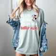 Crazy Proud Soccer Baseball Player Mom Ball Mother Women's Comfort Colors T-Shirt Denim
