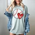 Custom Baseball Mom Number 10 Heart For Mom Mommy Women's Comfort Colors T-Shirt Denim