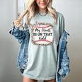 Cute Baseball Mom My Heart On That Field Sister Girl Toddler Women's Comfort Colors T-Shirt Denim