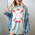 Cute Baseball Mom Out Of Your League Mommy Sports Players Women's Comfort Colors T-Shirt Denim