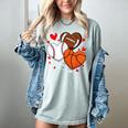 Cute Heart Baseball Basketball Football Valentine Boy Men Women's Comfort Colors T-Shirt Denim Cute Heart Baseball Basketball Football Valentine Boy Men Women's Comfort Colors T-Shirt Denim