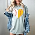 Cute Love Baseball Fast Pitch Softball Heart Baseball Mom Women's Comfort Colors T-Shirt Denim Cute Love Baseball Fast Pitch Softball Heart Baseball Mom Women's Comfort Colors T-Shirt Denim