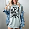 I Dislike Baseball Pants Softball Tball Baseball Mom Women's Comfort Colors T-Shirt Denim