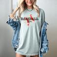 Distressed Baseball Mom Women's Comfort Colors T-Shirt Denim Distressed Baseball Mom Women's Comfort Colors T-Shirt Denim