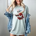 Dominican Republic Santa Christmas Baseball Beisbol Women's Comfort Colors T-Shirt Denim Dominican Republic Santa Christmas Baseball Beisbol Women's Comfort Colors T-Shirt Denim