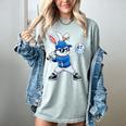 Dripping Drip Baseball Rabbit Bunny Easter Men Boy Kid Women's Comfort Colors T-Shirt Denim Dripping Drip Baseball Rabbit Bunny Easter Men Boy Kid Women's Comfort Colors T-Shirt Denim