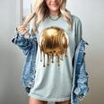 Dripping Gold Drip Baseball Game Day Player Coach Baller Women's Comfort Colors T-Shirt Denim