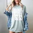 Family Mama In My Baseball Mom Era Women's Comfort Colors T-Shirt Denim