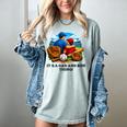 Father Son Baseball Father's Day Women's Comfort Colors T-Shirt Denim