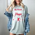 My Favorite Baseball Player Calls Me Mimi For Baseball Mom Women's Comfort Colors T-Shirt Denim My Favorite Baseball Player Calls Me Mimi For Baseball Mom Women's Comfort Colors T-Shirt Denim
