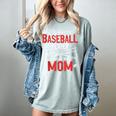 My Favorite Baseball Player Calls Me Mom Baseball Moms Women's Comfort Colors T-Shirt Denim