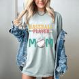 My Favorite Baseball Player Calls Me Mom Baseball Mom Premium Women's Comfort Colors T-Shirt Denim