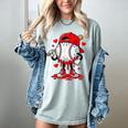 Game Day Baseball Drip Valentine Hearts Sport Lover Women's Comfort Colors T-Shirt Denim
