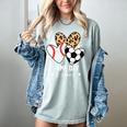 Game Day Vibes Soccer Baseball Mom Heart Women's Comfort Colors T-Shirt Denim