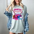 Game Kindergarten Baseball Ice Cream Drip On Back To School Women's Comfort Colors T-Shirt Denim