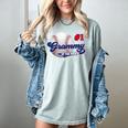 Grammy Rookie Of Year 1st Birthday Baseball Theme Matching Women's Comfort Colors T-Shirt Denim