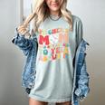 Groovy Ptchers Baseball Mom And Not Afraid To Yell About It Women's Comfort Colors T-Shirt Denim Groovy Ptchers Baseball Mom And Not Afraid To Yell About It Women's Comfort Colors T-Shirt Denim