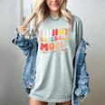 Groovy Retro I Love Hot Baseball Moms With After Game Snacks Women's Comfort Colors T-Shirt Denim