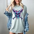 Halloween Baseball Skull Drip Baseball Lifestyle Boy Men Women's Comfort Colors T-Shirt Denim Halloween Baseball Skull Drip Baseball Lifestyle Boy Men Women's Comfort Colors T-Shirt Denim