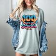 Happy 100 Days Of School Baseball Drip For Kids Teachers Women's Comfort Colors T-Shirt Denim