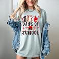 Happy 100 Days Of School Baseball Girls Coquette Bow Teacher Women's Comfort Colors T-Shirt Denim Happy 100 Days Of School Baseball Girls Coquette Bow Teacher Women's Comfort Colors T-Shirt Denim
