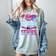 Happy 100 Days Of School Game Day Baseball Ice Cream Drip Women's Comfort Colors T-Shirt Denim Happy 100 Days Of School Game Day Baseball Ice Cream Drip Women's Comfort Colors T-Shirt Denim