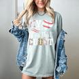 My Heart Is On That Court Baseball Player Baseball Mom Women's Comfort Colors T-Shirt Denim