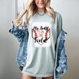My Heart Is On That Field Baseball Mom Momm Women's Comfort Colors T-Shirt Denim My Heart Is On That Field Baseball Mom Momm Women's Comfort Colors T-Shirt Denim