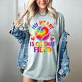 My Heart Is On That Field Cute Baseball Mom Women Women's Comfort Colors T-Shirt Denim My Heart Is On That Field Cute Baseball Mom Women Women's Comfort Colors T-Shirt Denim