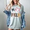 My Heart Is On That Field Mother's Day Baseball Mom Women Women's Comfort Colors T-Shirt Denim