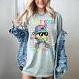 I Hit 100 Days Of School Baseball Drip 100th Day Of School Women's Comfort Colors T-Shirt Denim I Hit 100 Days Of School Baseball Drip 100th Day Of School Women's Comfort Colors T-Shirt Denim