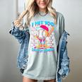 I Hit 100 Days Of School Baseball Ice Cream Drip Women's Comfort Colors T-Shirt Denim