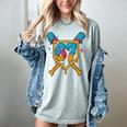 HUGvyn 67 Baseball Ice Cream Drip Six Seven Genz Alpha Slang Women's Comfort Colors T-Shirt Denim