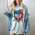 HUGvyn 7th Birthday Baseball Ice Cream Drip Number 7 Kid Boy Women's Comfort Colors T-Shirt Denim