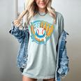 Ice Cream Baseball Mitt Drippy Scoop Baseball Sports Women's Comfort Colors T-Shirt Denim Ice Cream Baseball Mitt Drippy Scoop Baseball Sports Women's Comfort Colors T-Shirt Denim