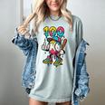 Ice Cream Drip Baseball Party 100 Days Of School Teacher Women's Comfort Colors T-Shirt Denim