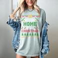 I’Ll Be Home For Christmas Baseball Ugly Sweater Women's Comfort Colors T-Shirt Denim I’Ll Be Home For Christmas Baseball Ugly Sweater Women's Comfort Colors T-Shirt Denim