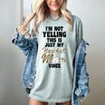 I'm Not Yelling This Is Baseball Mom Baseball Women's Comfort Colors T-Shirt Denim I'm Not Yelling This Is Baseball Mom Baseball Women's Comfort Colors T-Shirt Denim