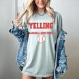 I'm Not Yelling This Is My Normal Baseball Mom Voice Women's Comfort Colors T-Shirt Denim