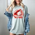 Kid Drip Ice Cream Baseball Heart Catcher Valentines Day Boy Women's Comfort Colors T-Shirt Denim Kid Drip Ice Cream Baseball Heart Catcher Valentines Day Boy Women's Comfort Colors T-Shirt Denim