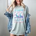 Kids 100 Days Of School 100th Day Baseball Ice Cream Drip Women's Comfort Colors T-Shirt Denim