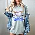 Kids 8th Baseball Birthday Party Boys Sport Fan 8 Years Old Women's Comfort Colors T-Shirt Denim