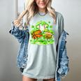 Kids St Patricks Day Shamrock Basketball Baseball Football Women's Comfort Colors T-Shirt Denim Kids St Patricks Day Shamrock Basketball Baseball Football Women's Comfort Colors T-Shirt Denim