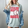 Kids Stealing Hearts Like I Steal Bases Cute Baseball Boys Women's Comfort Colors T-Shirt Denim Kids Stealing Hearts Like I Steal Bases Cute Baseball Boys Women's Comfort Colors T-Shirt Denim