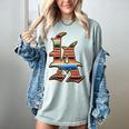 LA Sarape Los Angeles LA Sarape East LA Baseball Mexican Premium Tri-Blend Women's Comfort Colors T-Shirt Denim