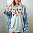 Leopard Baseball Mom Game Day Vibes Mother's Day Women's Comfort Colors T-Shirt Denim Leopard Baseball Mom Game Day Vibes Mother's Day Women's Comfort Colors T-Shirt Denim
