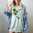 Leprechaun Play Baseball St Patrick's Day Men Kid Boys Women's Comfort Colors T-Shirt Denim