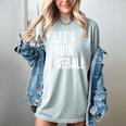 Let's Ruin Baseball Women's Comfort Colors T-Shirt Denim