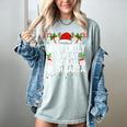 Most Likely To Play Baseball With Santa Christmas Baseball Women's Comfort Colors T-Shirt Denim Most Likely To Play Baseball With Santa Christmas Baseball Women's Comfort Colors T-Shirt Denim
