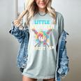 Little Brother Biggest Fan Baseball Cream Drip Crossed Bats Women's Comfort Colors T-Shirt Denim Little Brother Biggest Fan Baseball Cream Drip Crossed Bats Women's Comfort Colors T-Shirt Denim